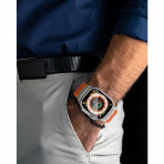 NewWays Apple Watch Ultra 3 Silikon Kay -Orange Titanium