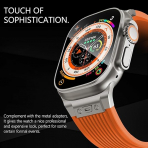 NewWays Apple Watch Ultra 3 Silikon Kay -Orange Titanium