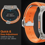 NewWays Apple Watch Ultra 3 Silikon Kay -Orange Titanium