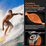 NewWays Apple Watch Ultra 3 Silikon Kay -Orange Titanium