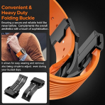 NewWays Apple Watch Ultra 3 Silikon Kay -Orange Black