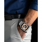 NewWays Apple Watch Ultra 3 Silikon Kay -White Titanium