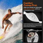 NewWays Apple Watch Ultra 3 Silikon Kay -White Titanium