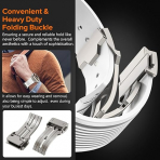 NewWays Apple Watch Ultra 3 Silikon Kay -White Titanium