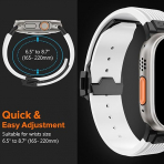 NewWays Apple Watch Ultra 3 Silikon Kay -White Black