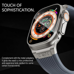 NewWays Apple Watch Ultra 3 Silikon Kay -Gray Titanium