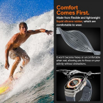 NewWays Apple Watch Ultra 3 Silikon Kay -Gray Titanium