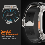 NewWays Apple Watch Ultra 3 Silikon Kay -Black Titanium