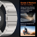 NewWays Galaxy Watch 9/8 Grade 2 Titanyum Metal Kay��-Titanium