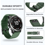 ANCOOL Garmin Fenix 7X/6X/5X Uyumlu Kay -Green