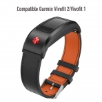 NotoCity Garmin Vivofit 2 Deri Kay-Black