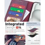 OCASE Apple iPhone 17 Pro Czdan Klf-Mulberry