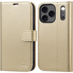 OCASE Apple iPhone 17 Pro Czdan Klf-Gold