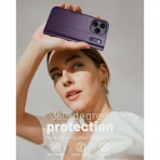 OCASE Apple iPhone 17 Pro Czdan Klf-Dark Purple