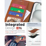 OCASE Apple iPhone 17 Pro Czdan Klf-Brown