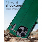 OCASE Apple iPhone 17 Pro Czdan Klf-Blackish Green