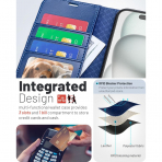 OCASE Apple iPhone 17 Pro Czdan Klf-Blue