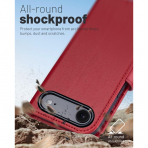 OCASE Apple iPhone Air C�zdan K�l�f-Dark Red