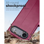 OCASE Apple iPhone Air C�zdan K�l�f-Burgundy