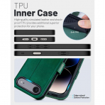 OCASE Apple iPhone Air C�zdan K�l�f-Blackish Green