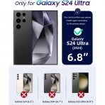 OCASE Galaxy S24 Ultra Deri Czdan Klf-Blackish Green