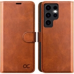 OCASE Galaxy S24 Ultra Deri Czdan Klf-Brown