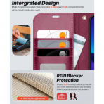 OCASE Apple iPhone 16e Czdan Klf-Burgundy