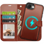 OCASE Apple iPhone 16e Czdan Klf-Brown