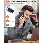 OCASE Apple iPhone 16e Czdan Klf-Blue