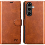 OCASE Samsung Galaxy S25 Deri Czdan Klf-Brown
