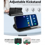 OCASE Samsung Galaxy S25 Deri Czdan Klf-Black