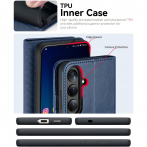 OCASE Samsung Galaxy S25 Deri Czdan Klf-Blue