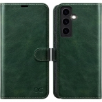 OCASE Galaxy S24 Deri Czdan Klf-Blackish Green