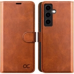 OCASE Galaxy S24 Deri Czdan Klf-Brown