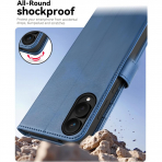 OCASE Samsung Galaxy S25 Edge Deri Czdan Klf-Light Blue