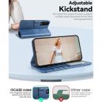 OCASE Samsung Galaxy S25 Edge Deri Czdan Klf-Light Blue