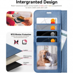 OCASE Samsung Galaxy S25 Edge Deri Czdan Klf-Light Blue