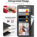 OCASE Samsung Galaxy S25 Edge Deri Czdan Klf-Spliced Gray