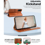 OCASE Samsung Galaxy S25 Edge Deri Czdan Klf-Brown