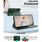 OCASE Samsung Galaxy S25 Edge Deri Czdan Klf-Blackish Green