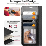 OCASE Samsung Galaxy S25 Edge Deri Czdan Klf-Black