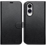 OCASE Samsung Galaxy S25 Edge Deri Czdan Klf-Black