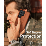 OCASE Samsung Galaxy S25 Ultra Deri Czdan Klf-Brown