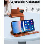 OCASE Samsung Galaxy S25 Ultra Deri Czdan Klf-Brown