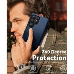 OCASE Samsung Galaxy S25 Ultra Deri Czdan Klf-Blue