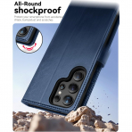 OCASE Samsung Galaxy S25 Ultra Deri Czdan Klf-Blue