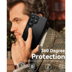 OCASE Samsung Galaxy S25 Ultra Deri Czdan Klf-Black