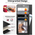 OCASE Samsung Galaxy S25 Ultra Deri Czdan Klf-Black