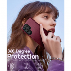 OCASE Samsung Galaxy S25 Ultra Deri Czdan Klf-Burgundy