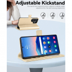 OCASE Samsung Galaxy S25 Ultra Deri Czdan Klf-Gold